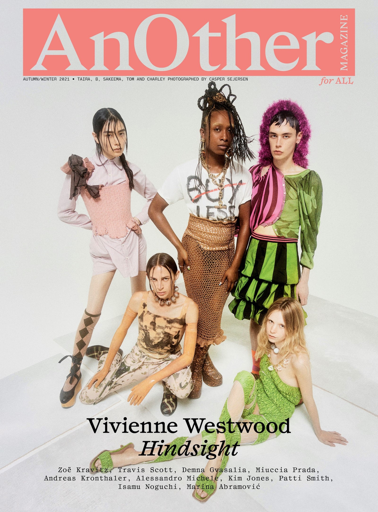 Taira, B, Sakeema, Tom and Charley Vivienne Westwood cover